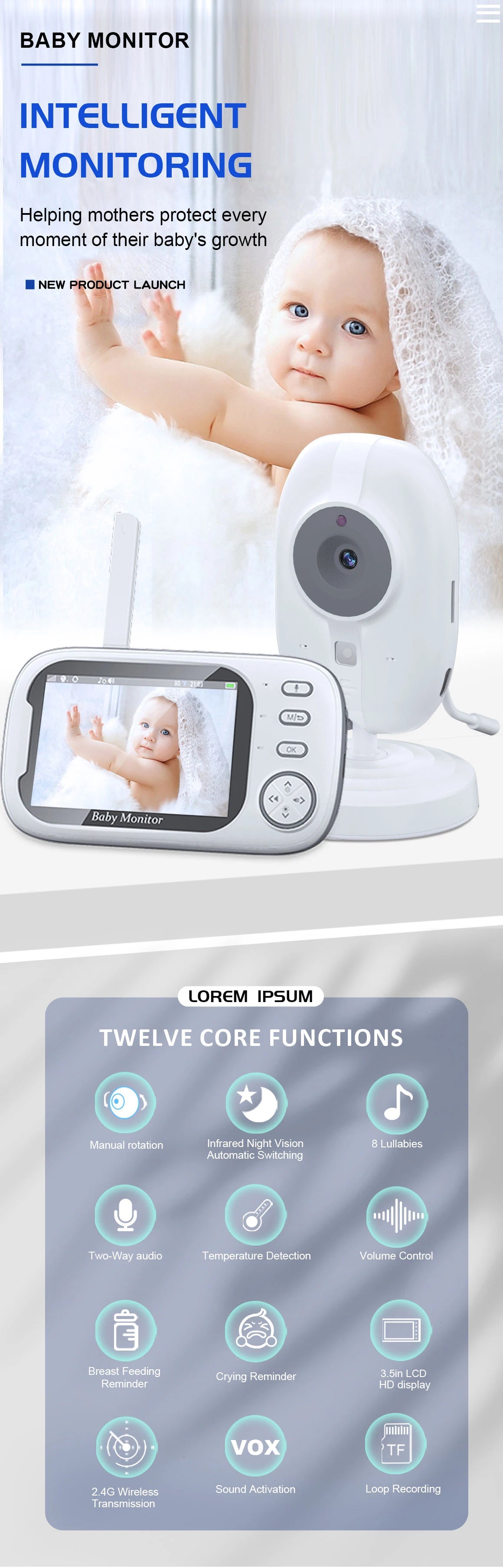 Wireless Baby Monitor Camera